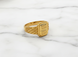 NXGOLD Regal Emblem Signet Ring