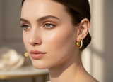 NXGOLD Diamond Hoop Earrings for Women & Girls