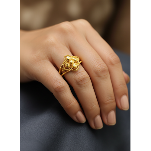 NXGOLD Antique Floral Heritage Ring