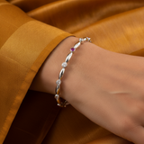92.5 Silver Premium Bangles with Ruby & Cubic Zirconia