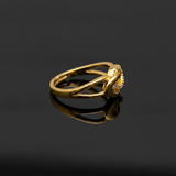 Infinity Loop Cubic Zirconia Open Ring for Women & Girls