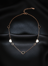 Elegant Rose Gold Heart Pendant Necklace for Women
