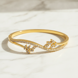 Butterfly Crystal Open Bracelet for Women & Girls