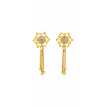 NXGOLD Star Charm Tassel Crystal Earrings
