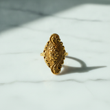NXGOLD Traditional Floral Filigree Adjustable Ring for Women