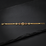 Regal Ruby Sparkle Link Bracelet for Women