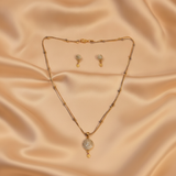 Royal Dazzle CZ Pendant Necklace Set