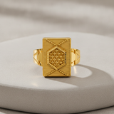 Royal Dynasty Hexagon Signet Ring For Men