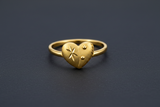 NXGOLD Golden Heart Charm Ring
