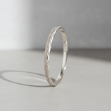 Premium 925 Sterling Silver Zigzag Pattern Kada Bracelet
