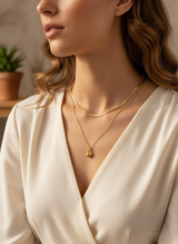 Luxury Heart Charm Two-Layer Necklace for Women