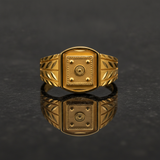 Royal Dynasty Square Gold Ring for Men