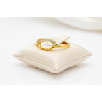 NXGOLD Elegant Infinity Curve Diamond Accent Gold Ring for Women
