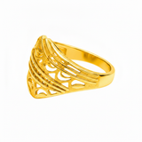 Traditional Filigree Gold Ring for Women