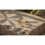 NXGOLD Bloom Spark CZ Open Ring for Women