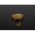 NXGOLD Premium Men’s Ring with Rectangular Engraved Design