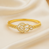 Elegant Marquise Crystal Designer Open Kada Bracelet for Women