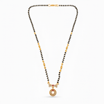 Minimalist Circular Pendant Mangalsutra for Daily Wear