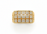 NXGOLD Royale Pavé Signet Ring