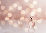 Dazzling Rose Gold Crystal Snowflake Pendant Necklace for Women