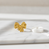 NXGOLD Adjustable Ribbon Bow Ring for Women & Girls
