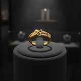 Stylish Bow Design Ring with CZ Stones for Women