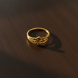 Love Knot Double Heart Ring for Women