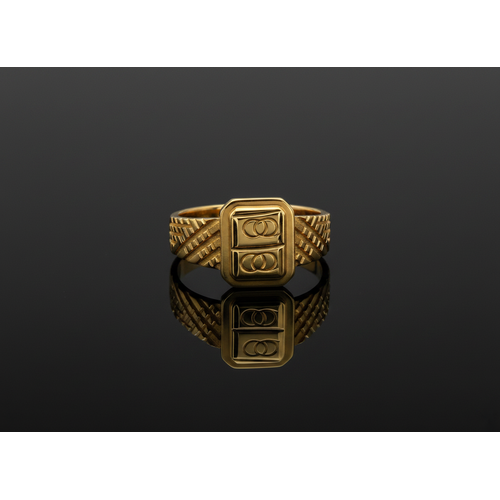 NXGOLD Regal Emblem Signet Ring