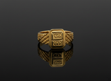 NXGOLD Regal Emblem Signet Ring