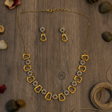 NXGOLD Scarlet Sparkle Gold-Plated Necklace Set