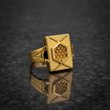 Royal Dynasty Hexagon Signet Ring For Men