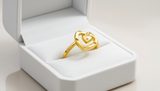 NXGOLD Double Heart Love Ring