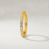NXGOLD Full Eternity Cubic Zirconia Band Ring for Women