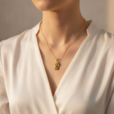 Charming Lucky Doll Pendant Chain Necklace