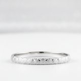 Classic 925 Sterling Silver Chevron Pattern Men's Kada