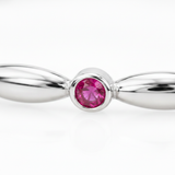 92.5 Silver Premium Bangles with Ruby & Cubic Zirconia