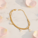 NXGOLD Double Layer Butterfly Bracelet