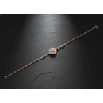 Elegant Rose Bloom CZ Sterling Silver Bracelet for Women
