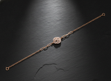 Elegant Rose Bloom CZ Sterling Silver Bracelet for Women