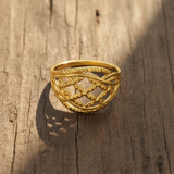 NXGOLD Elegant Interwoven Designer Ring for Women
