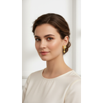 NXGOLD Twinkle Bloom Crystal Drop Earrings