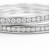 925 Silver Diamond-Look CZ Bangles for Women