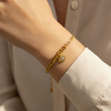 NXGOLD Trendy Double Layer Evil Eye Bracelet
