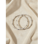 925 Silver Flower Pattern Bangles