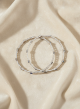 925 Silver Flower Pattern Bangles
