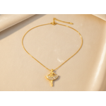 Premium Ballerina Pendant Necklace with CZ Stones