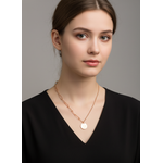 Elegant Rose Gold Asymmetrical Chain Pendant Necklace