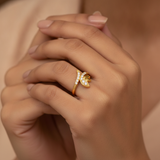 NXGOLD Delicate Butterfly CZ Fashion Ring