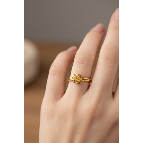 NXGOLD Designer Women’s Ring with Cute Flower Design