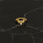 NXGOLD Deer Antler CZ Adjustable Ring for Women